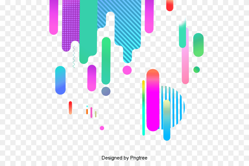 Bright Color Geometry Flat Gradient Line Colorful Geometric, Art, Graphics Png Image