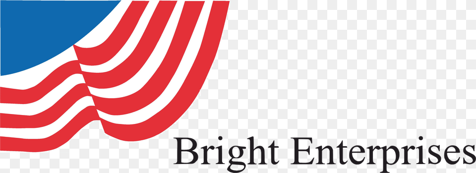 Bright Enterprises Flag Logo With Name And Address Graphic Design, American Flag Free Png