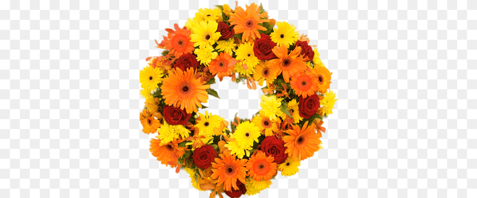 Bright Funeral Wreath Flower Wreath, Plant, Daisy Free Transparent Png