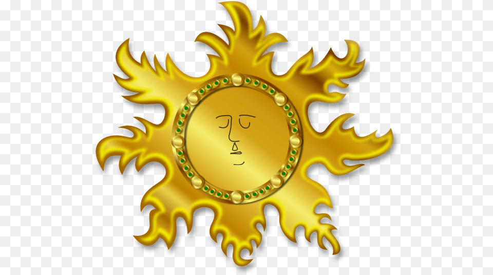Bright Golden Sun Vector Sinhalese New Year Clip Art, Gold, Symbol, Person, Emblem Png Image