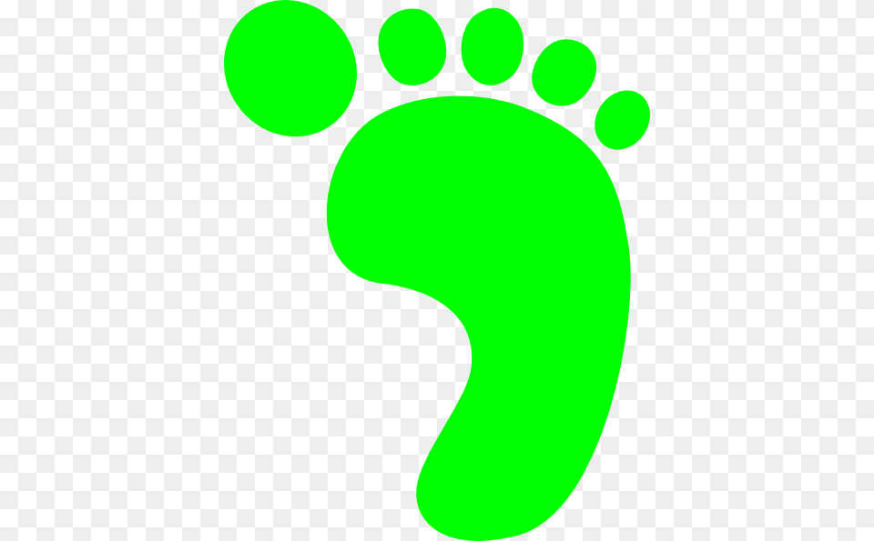 Bright Green Footprint Clip Arts For Web Free Transparent Png
