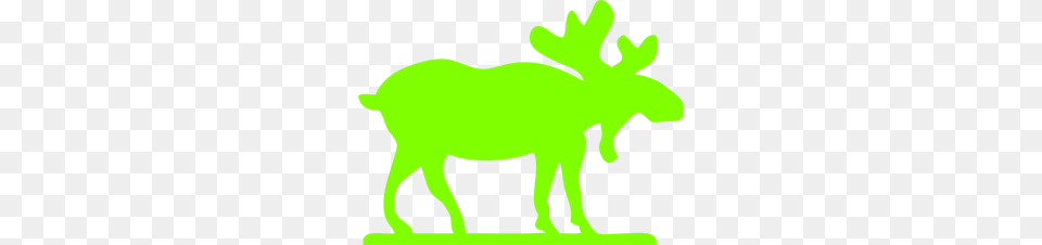 Bright Green Moose Clip Arts For Web, Animal, Mammal, Wildlife, Cat Free Transparent Png