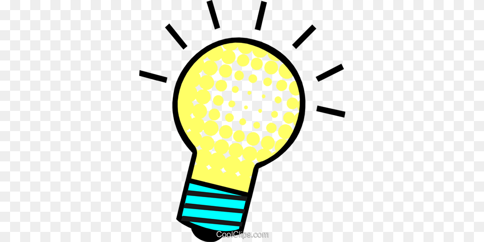 Bright Idea Light Bulb Royalty Vector Clip Art Illustration, Lightbulb Free Transparent Png