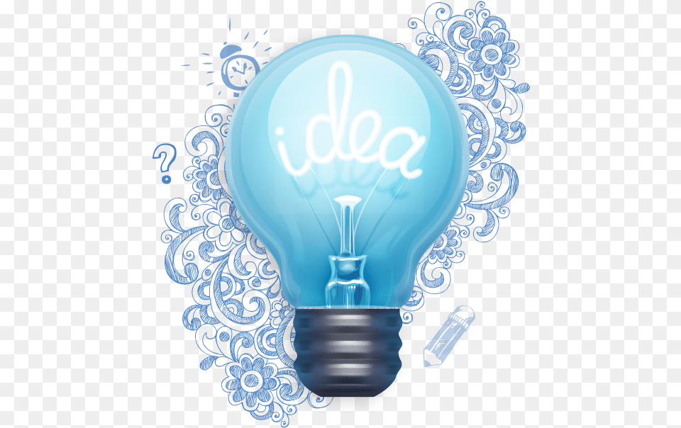 Bright Ideas Creative Light Bulb, Lightbulb Png Image
