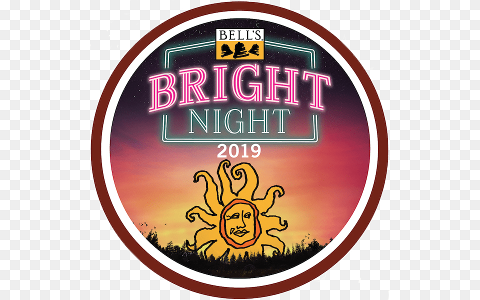 Bright Night Untappd Badge Bells Brewery Oberon, Face, Head, Person Png Image