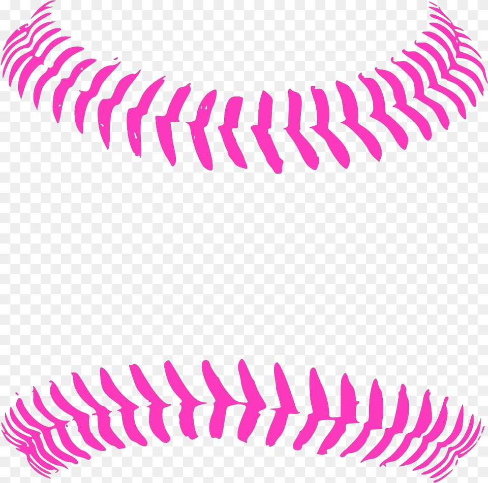 Bright Pink Baseball Stitching Svg Vector Transparent Baseball Stitches, Accessories, Jewelry, Necklace, Purple Png