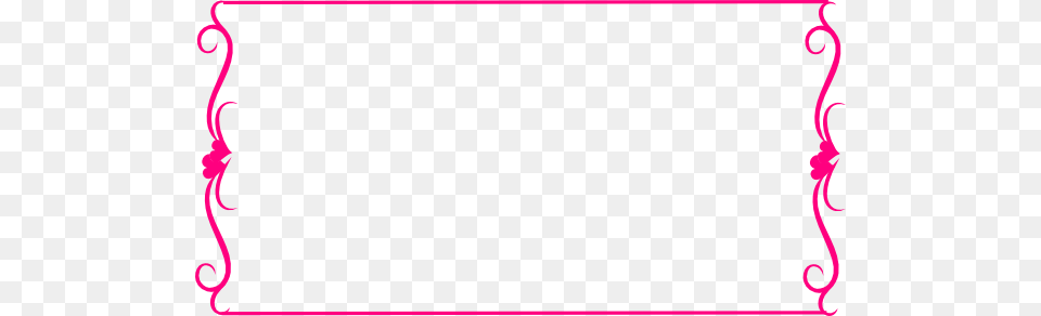 Bright Pink Heart Border Clip Arts For Web, White Board, Art, Floral Design, Graphics Free Png