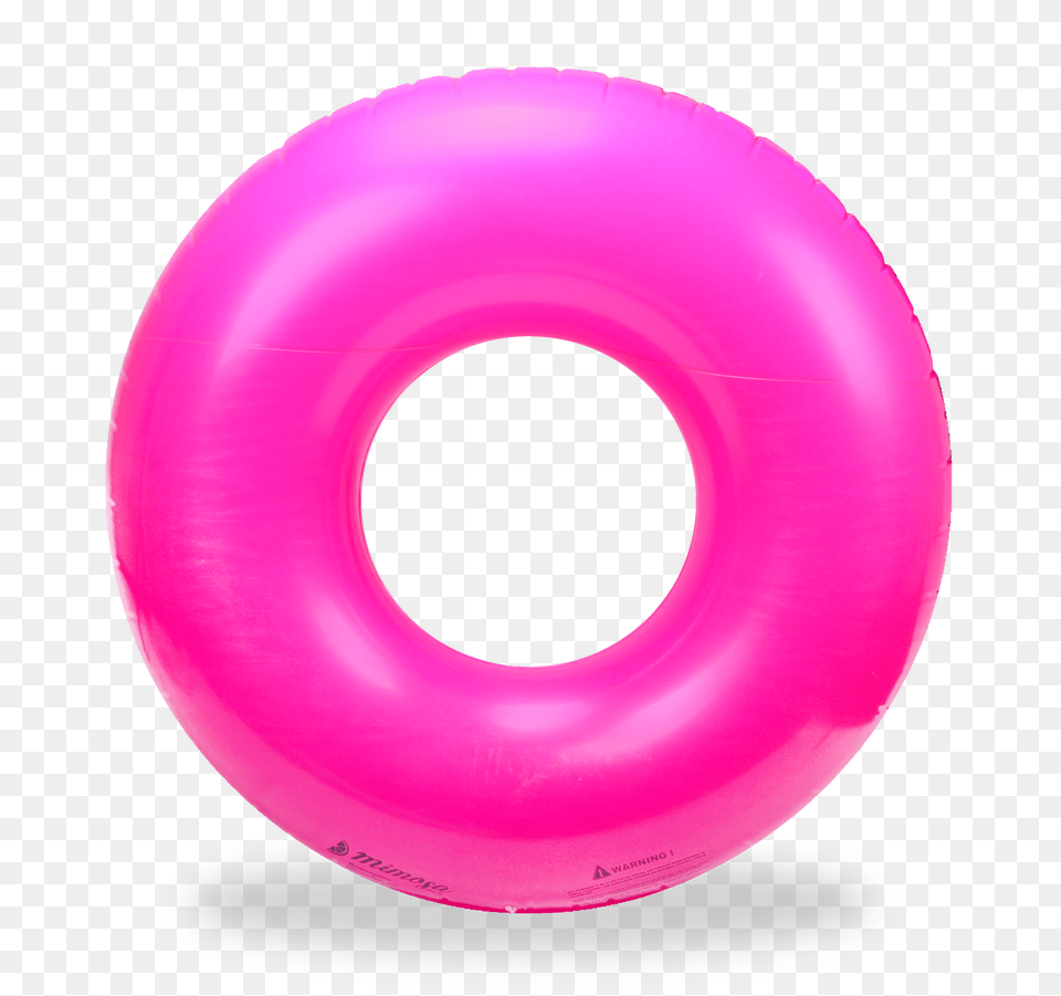 Bright Pink Round Tube Pool Float, Food, Sweets, Disk Free Png