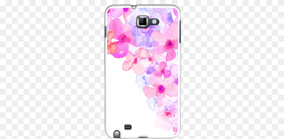 Bright Purple Watercolor Flowers Painted Floral Design Mobile Phone Case, Electronics, Mobile Phone, Flower, Plant Png Image