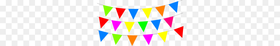 Bright Rainbow Bunting Clip Art, Triangle, Person Free Png Download