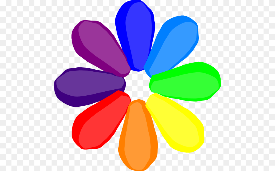 Bright Rainbow Flower Clip Art, Balloon, Device, Grass, Lawn Free Transparent Png