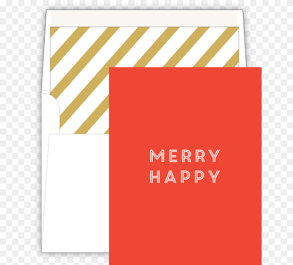 Bright Red Folded Holiday Card, Envelope, Mail Free Transparent Png