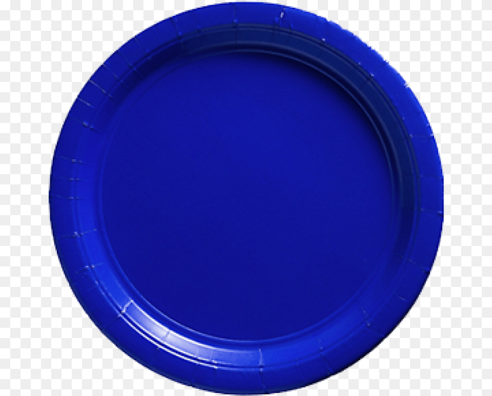 Bright Royal Blue Paper Dinner Plates 20ct Circle, Toy, Frisbee, Plate Free Png