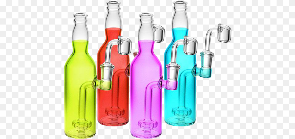 Bright Soda Bottle Oil Dab Rig Vertical, Glass, Alcohol, Beer, Beverage Free Transparent Png