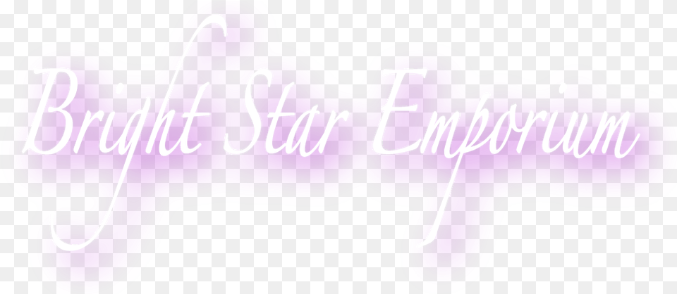 Bright Star Emporium Calligraphy, Light, Purple, Neon, Text Free Png
