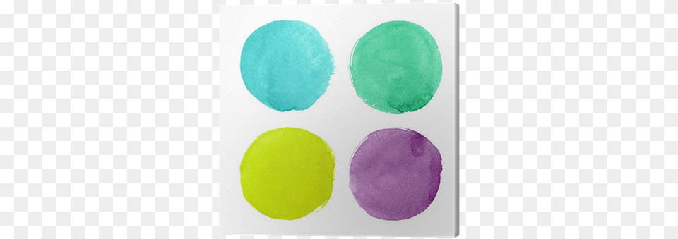 Bright Watercolor Circles For Design Canvas Print Design, Home Decor, Rug, Ball, Sport Free Png Download