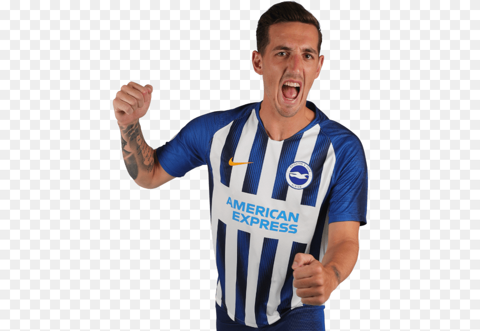 Brighton Hove Albion Athlete, Hand, Head, Person, Shirt Png Image