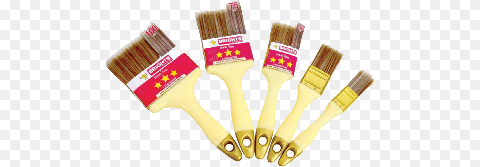 Brights Three Star Brush Paint Brush, Device, Tool, Toothbrush Png