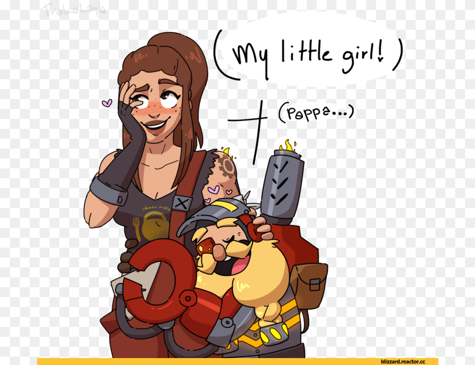 Brigitte Entertainmentfendomi Overwatch Brigitte And Torbjorn, Book, Comics, Publication, Face Png