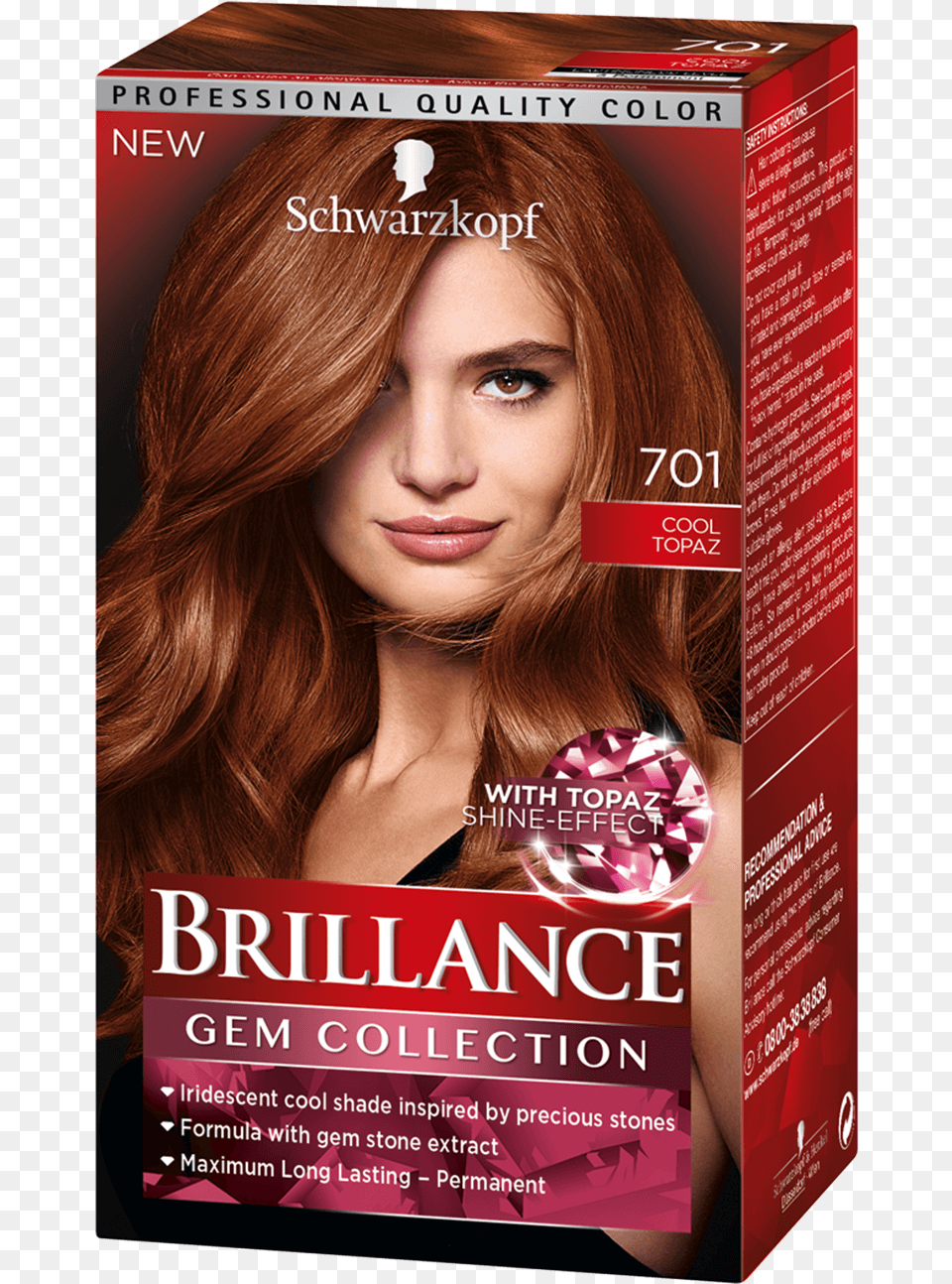 Brillance Com Gem Collection 701 Cool Topaz Schwarzkopf Brilliance 01 Fiery Topaz, Adult, Poster, Person, Woman Free Transparent Png