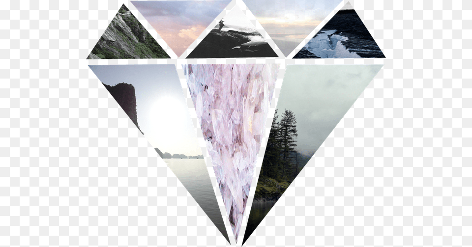 Brilliant, Art, Collage, Ice, Triangle Free Png Download