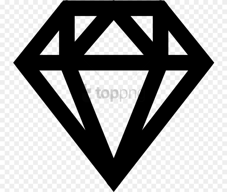 Brilliant Black Diamond Diamond Icon Font Diamond Icon Font Awesome, Accessories, Gemstone, Jewelry, Triangle Png