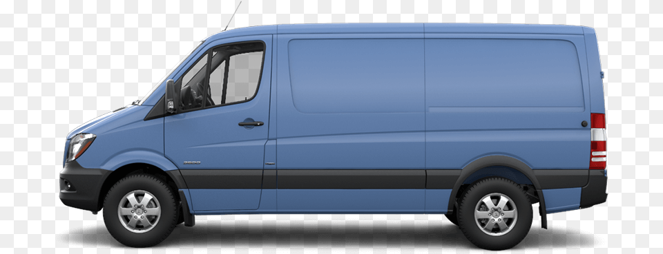 Brilliant Blue Blue Sprinter Van, Transportation, Vehicle, Moving Van, Bus Png Image
