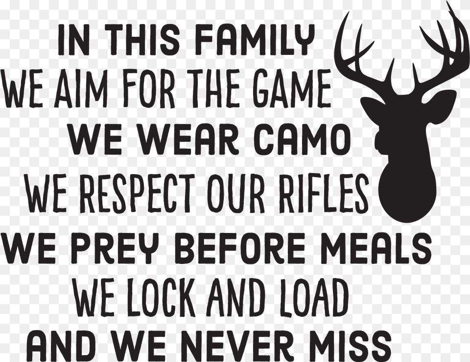 Brilliant Funny Hunting Family Hunting Quotes, Animal, Deer, Mammal, Wildlife Png Image
