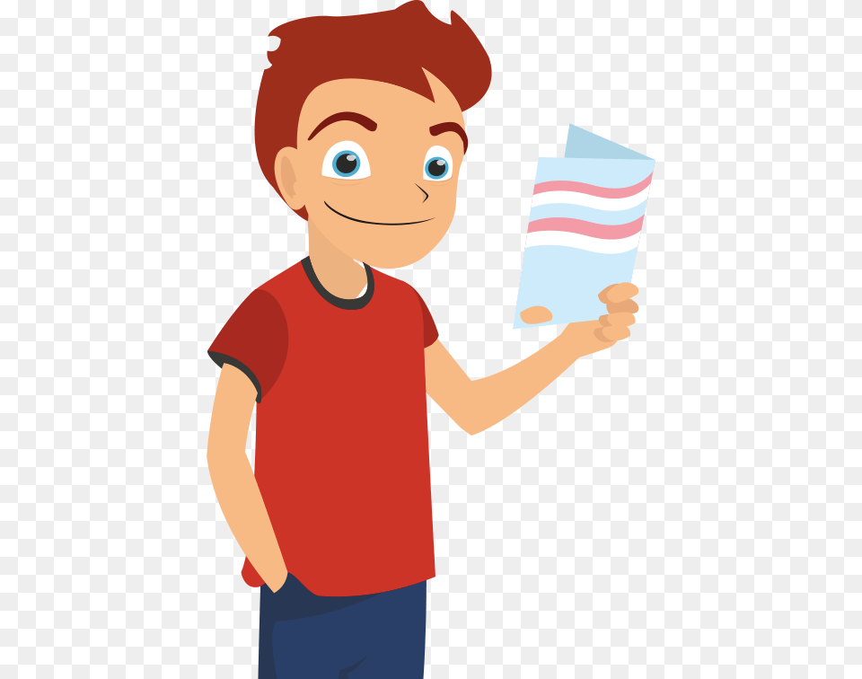 Brilliant Kid Clipart, Clothing, Person, Reading, T-shirt Png Image