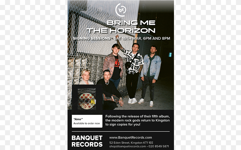 Bring Me The Horizon Signing Session Saturday 16th Bring Me The Horizon 2019, Advertisement, T-shirt, Poster, Clothing Free Png