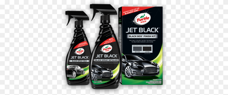 Bring Out The Deepest Black With The Turtle Wax Jet Turtle Wax T 11 Black Spray Wax 16 Oz, Bottle, Advertisement, Car, Transportation Png