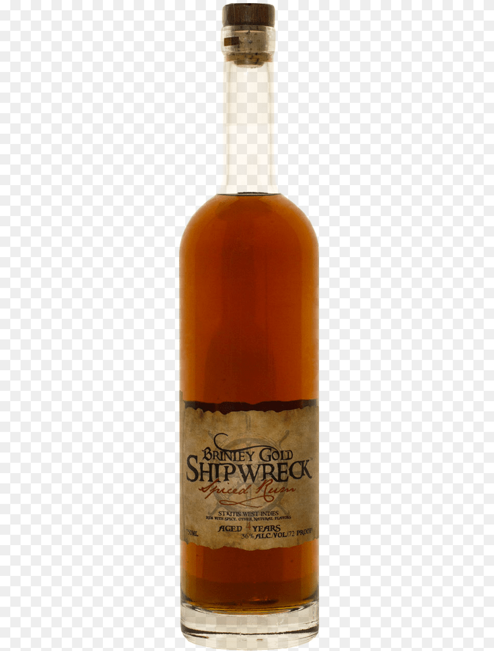 Brinley Gold Shipwreck Spiced Rum Brinley Gold Rum Shipwreck Spiced, Alcohol, Beverage, Liquor, Beer Free Png Download