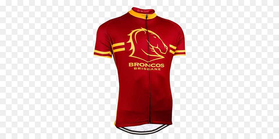 Brisbane Broncos Nrl Licensed Short Sleeve Jersey Hub Cycling, Clothing, Shirt, T-shirt Free Transparent Png