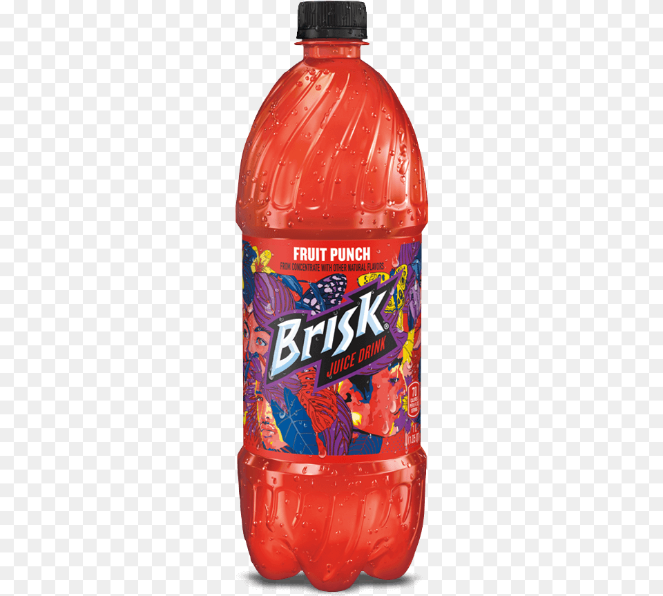 Brisk Tea Fruit Punch, Bottle, Beverage, Pop Bottle, Soda Png Image