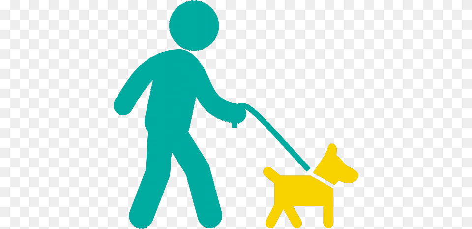 Brisk Walk Dog On A Leash Cartoon, Cleaning, Person, Baby Free Png
