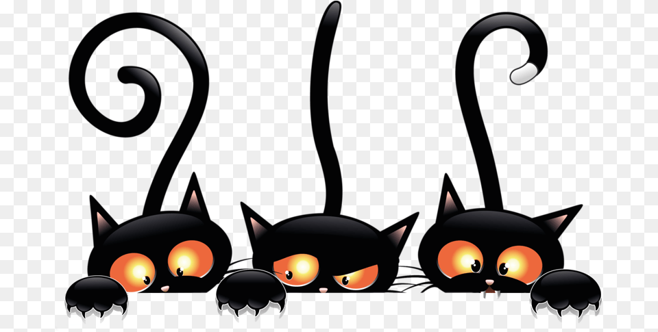 Bristling Black Cats Halloween Cat, Lamp, Lighting, Festival Png