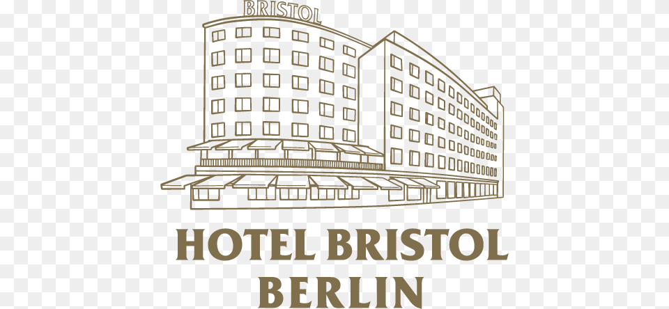 Bristol Logo Rgb Gold Hotel Bristol Berlin Logo, Architecture, Housing, Condo, City Png Image