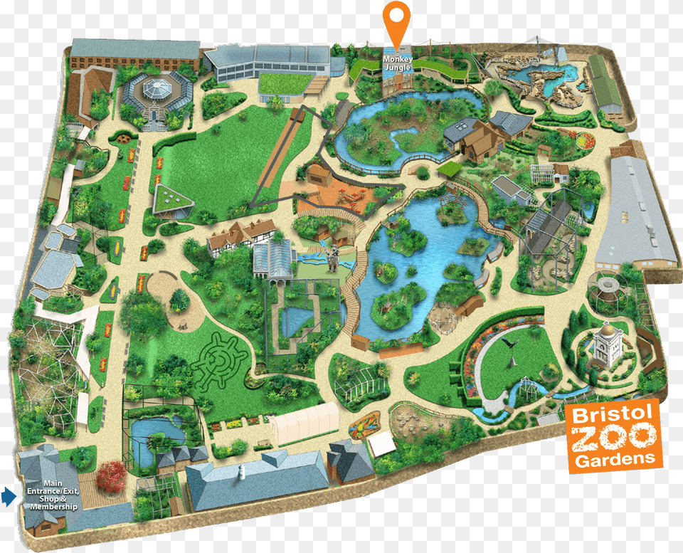 Bristol Zoo Gardens Map, Neighborhood, Architecture, Building, Campus Free Png