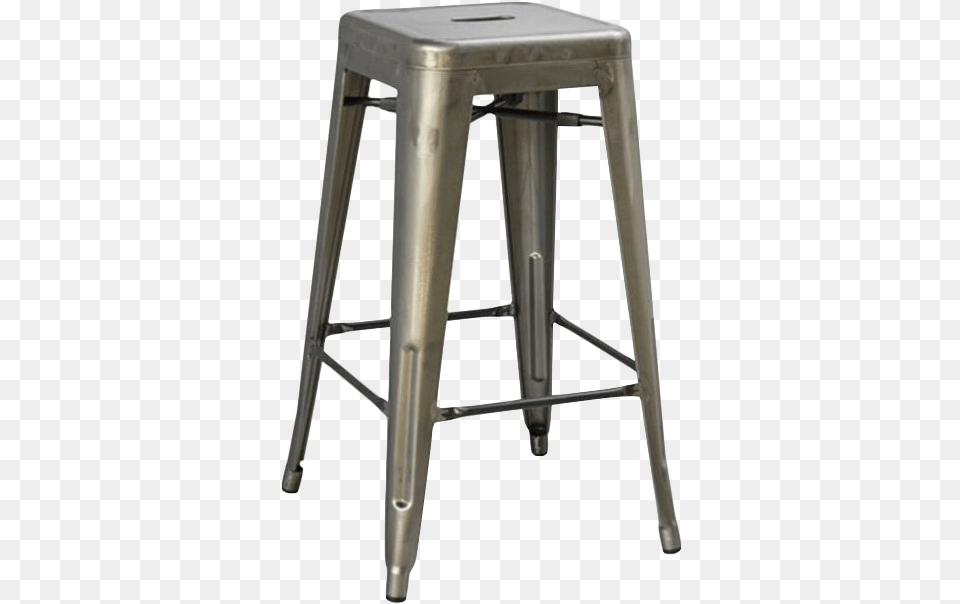 Bristow 26quot Antique Metal Bar Stool In Gunmetal Metal Stool With Wood Top, Bar Stool, Furniture Free Transparent Png