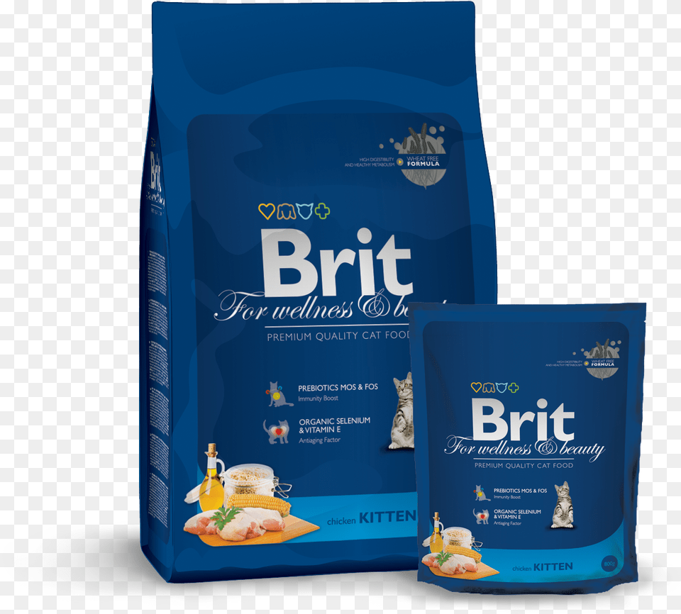 Brit Premium Cat Kitten Brit Cat Food, Advertisement, Animal, Mammal, Pet Free Transparent Png