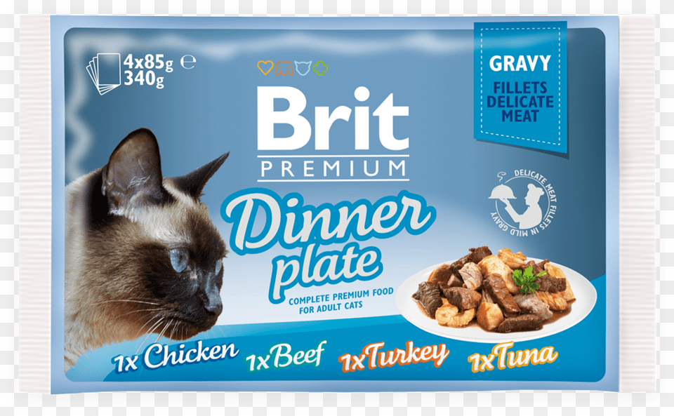 Brit Premium Pouch Cat, Advertisement, Animal, Mammal, Pet Png Image