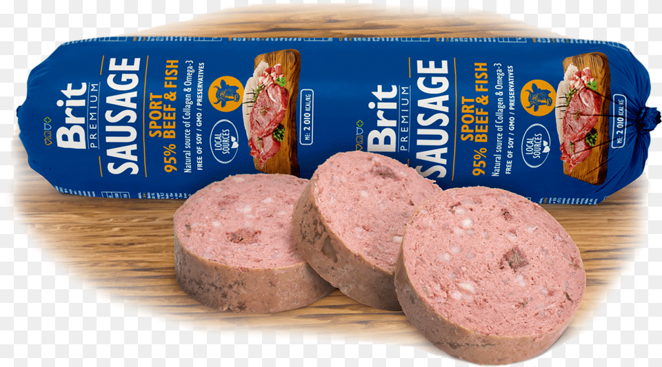 Brit Premium Sausage Turkey Pea, Blade, Cooking, Knife, Sliced Png Image