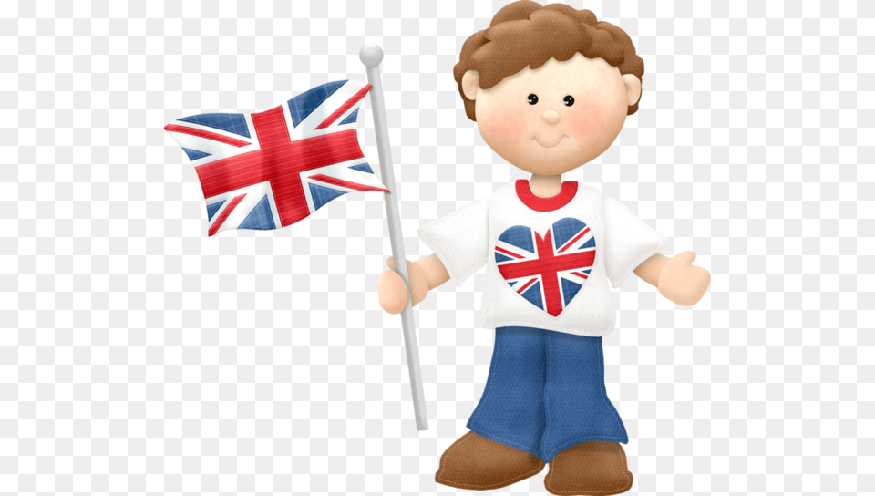 Britain Flag Child Clipart, Baby, Person, Head, Face Free Png Download