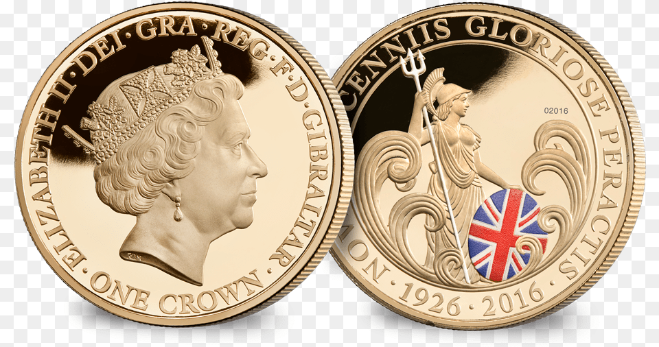 Britannia One Crown Reverse With Edge Hm Queen Elizabeth Ii 90th Birthday Britannia Crown, Adult, Wedding, Person, Woman Png Image