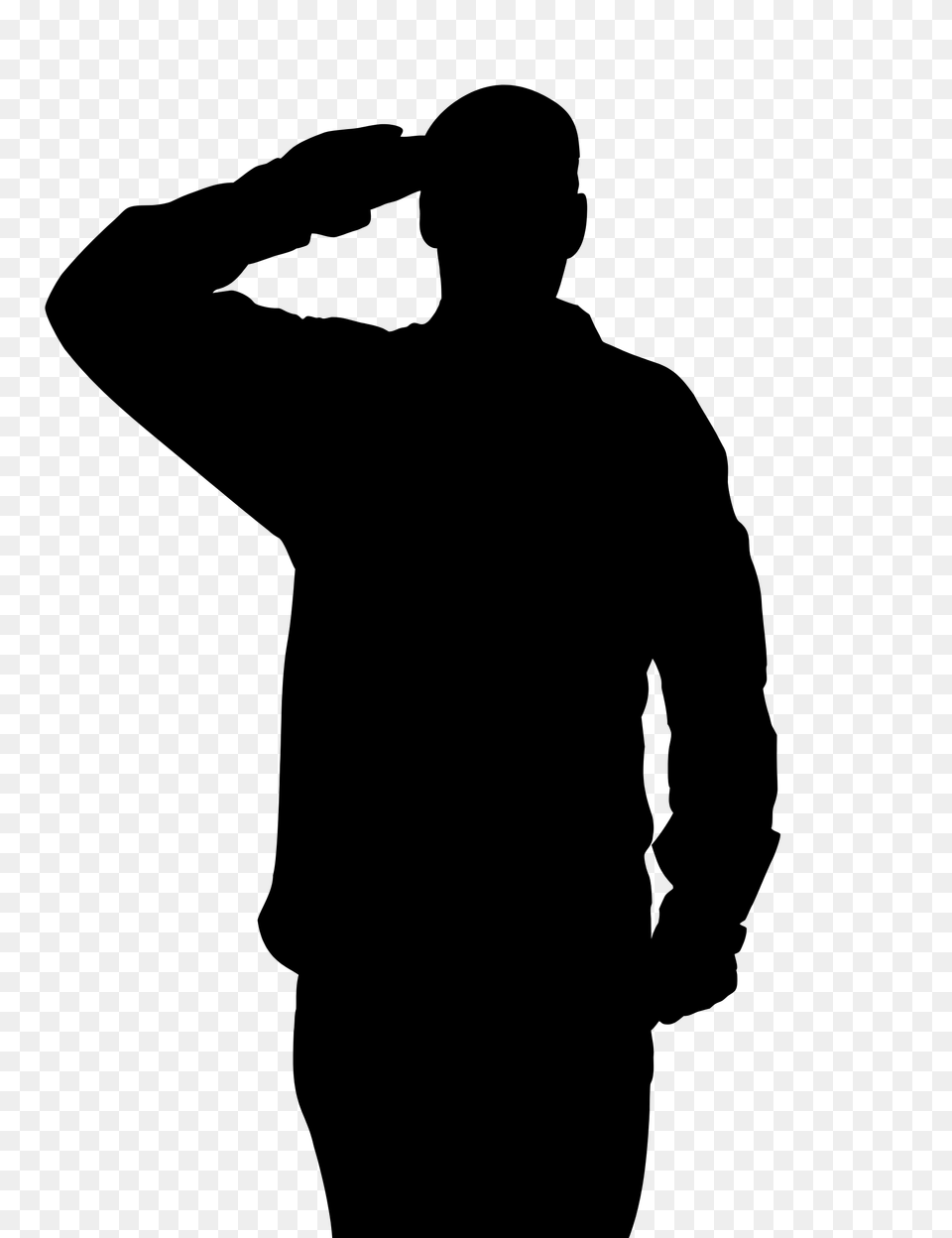 British Army Soldier Saluting Mod, Gray Free Png Download