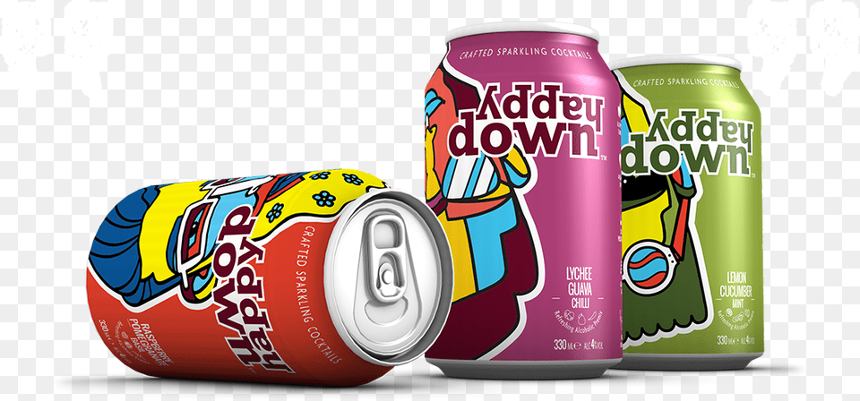 British Cocktail Startup Happydown Set To Enter Indian Canned Fortified Wine, Can, Tin, Beverage, Soda Png Image