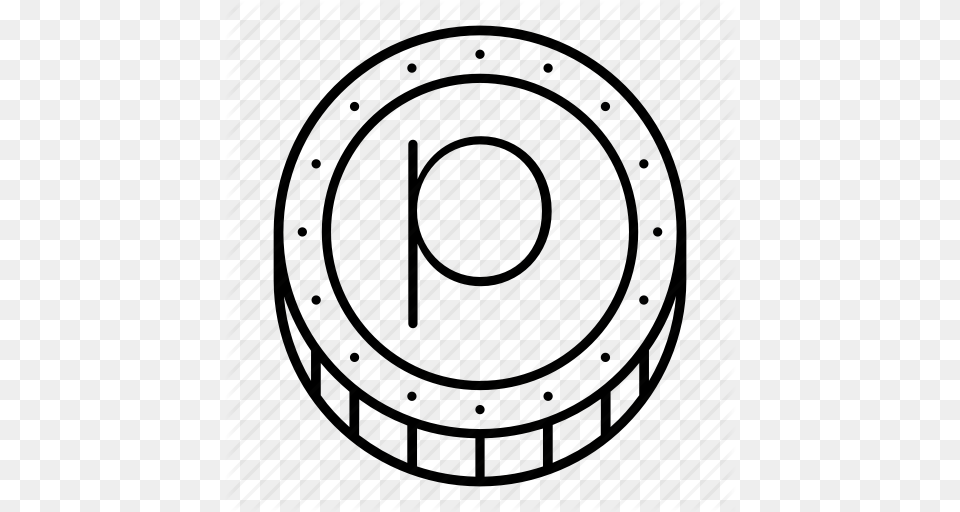 British Coin Currency Finance Money Penny Pound Icon, Spiral, Coil, Machine, Wheel Png