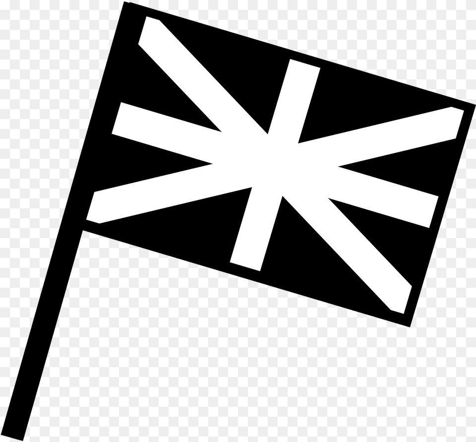 British Flag Vector Black And White, Nature, Outdoors, Snow, Cross Free Png Download