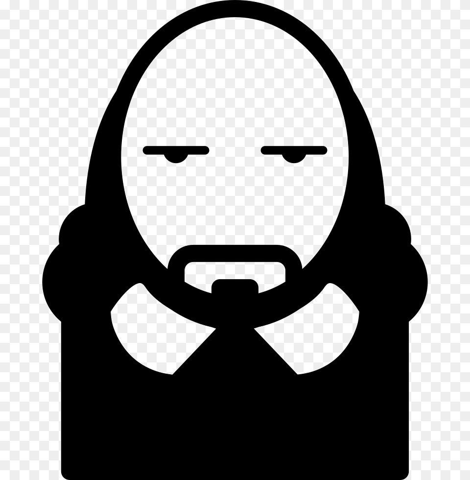 British Man With Long Hair And Beard British Man Icon, Stencil, Adult, Female, Person Free Transparent Png