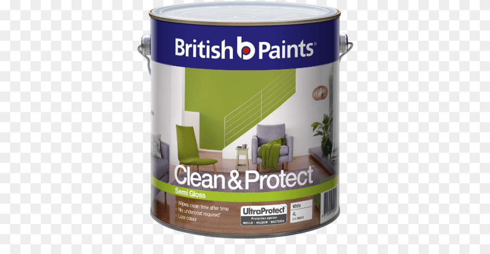 British Paints Clean Amp Protect Semi Gloss British Paints, Paint Container Free Transparent Png